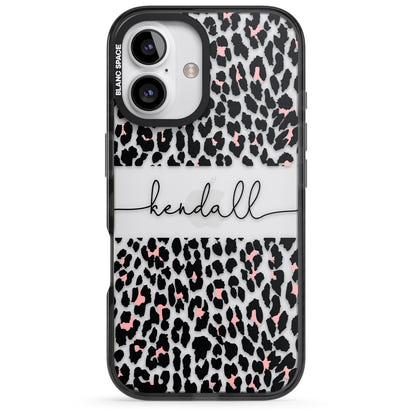 Personalised Cursive Leopard Spots