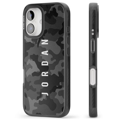 Personalised Black Camouflage Name