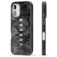 Personalised Black Camouflage Name