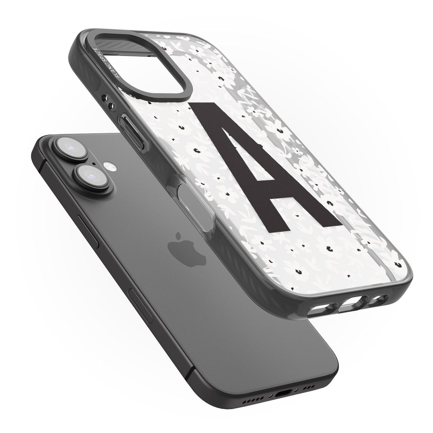 Initiale en gras personnalisée et florale