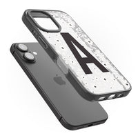 Initiale en gras personnalisée et florale