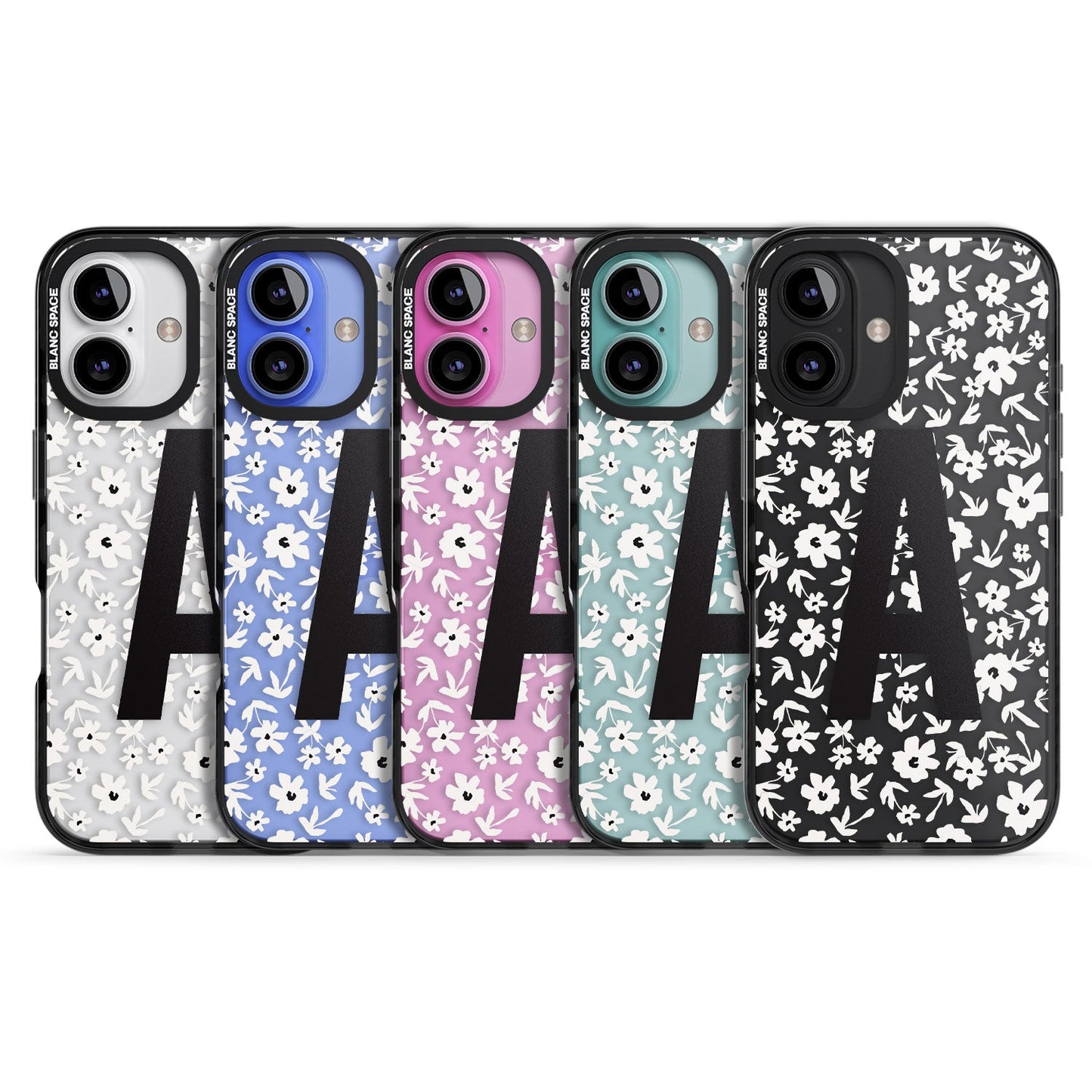 Initiale en gras personnalisée et florale