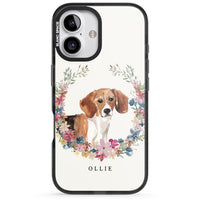Personalised Beagle Floral Portrait