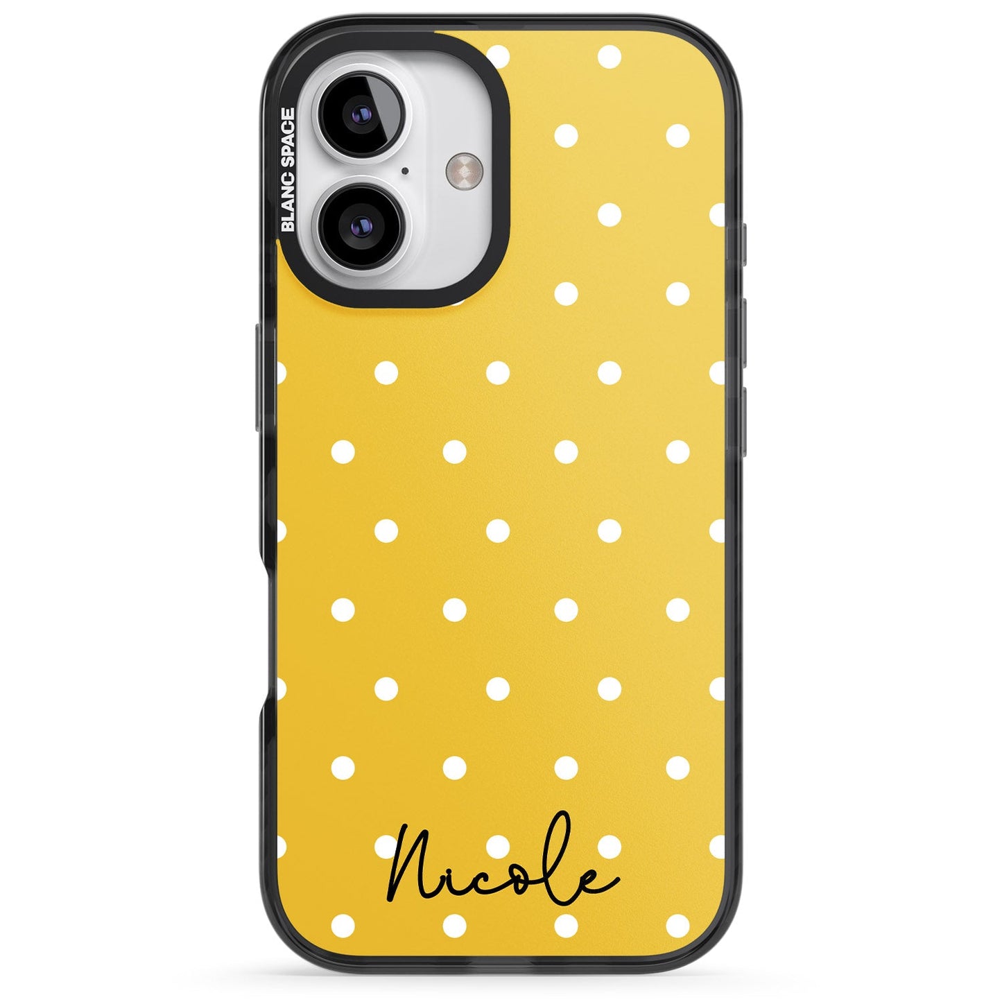 Personalised Yellow Polka Dot