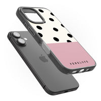 Personalised Pink Border Polka Dot