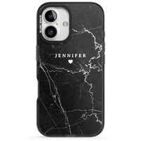 Personalised Black Marble