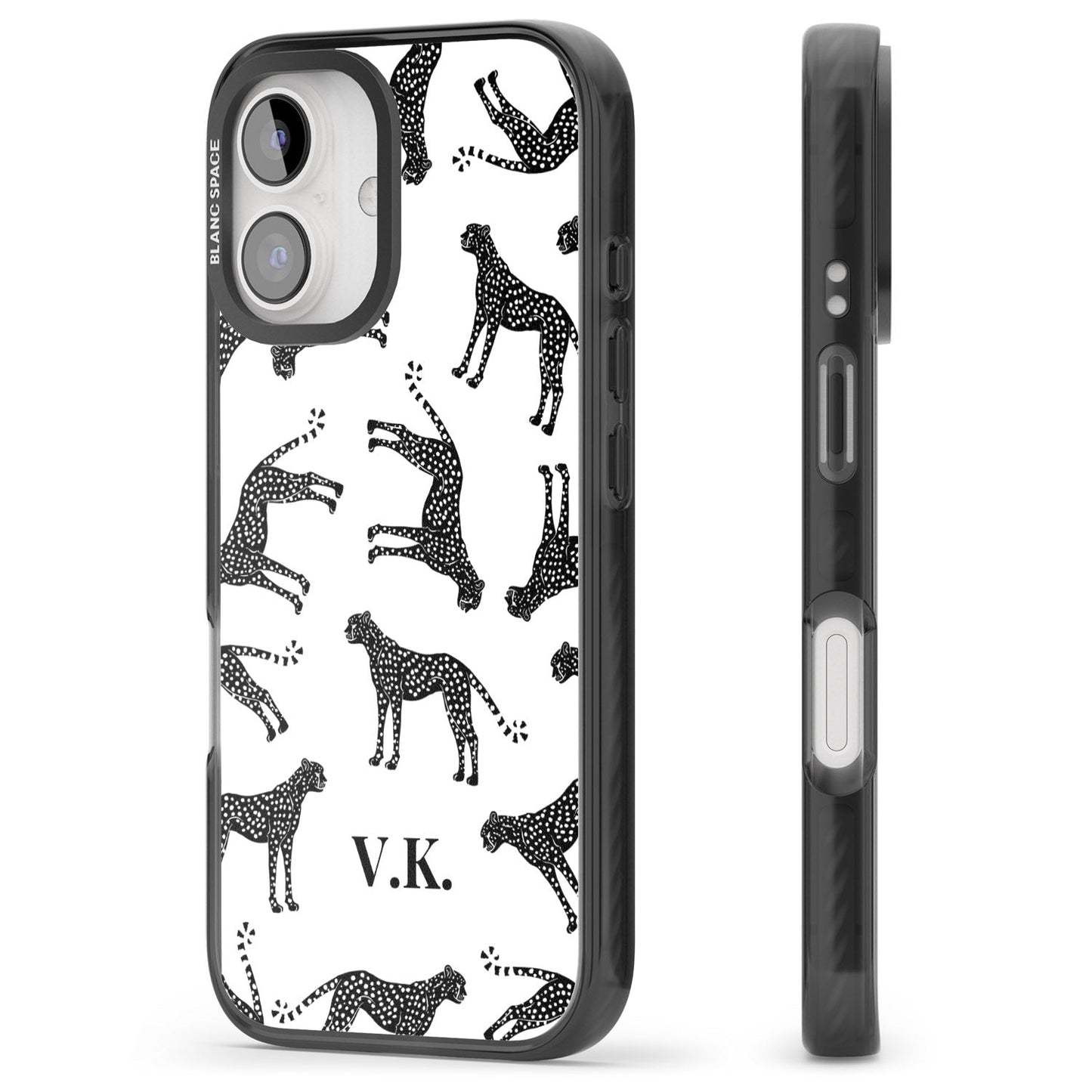 Personalised Black & White Cheetah Pattern