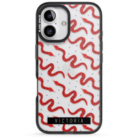 Personalised Red Snake Pattern
