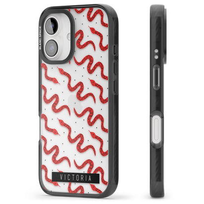 Personalised Red Snake Pattern