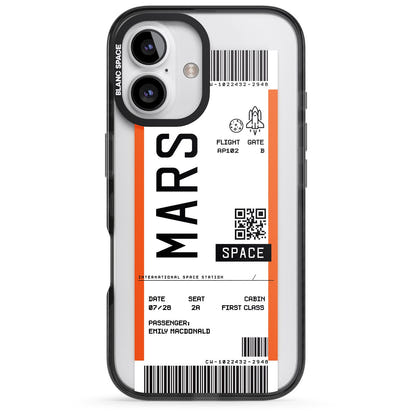 Personalised Mars Travel Ticket