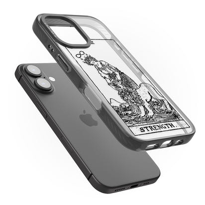 Personalisierte Stärke-Tarotkarte (Transparent)