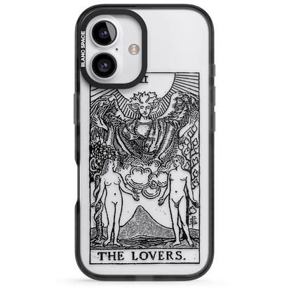 Personalisierte Tarotkarte „Die Liebenden“ (Transparent)