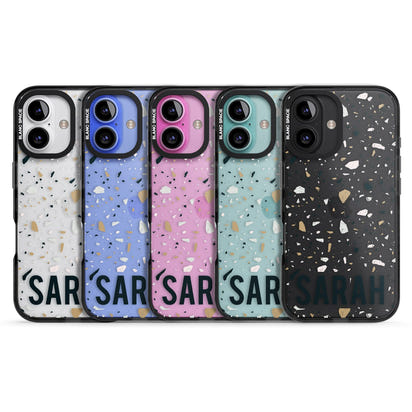 Personalised Terrazzo Blue, Pink, Brown