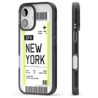 Personalised New York Boarding Pass