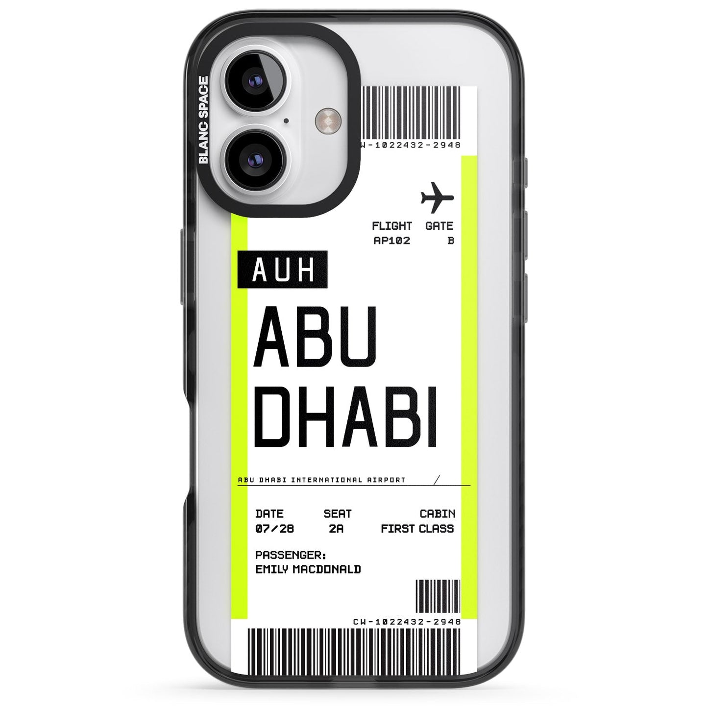 Personalised Abu Dhabi Boarding Pass