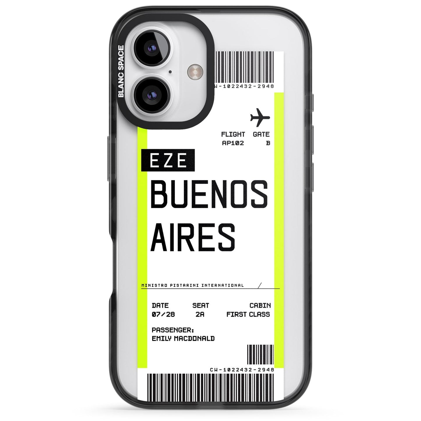 Personalised Buenos Aires Boarding Pass