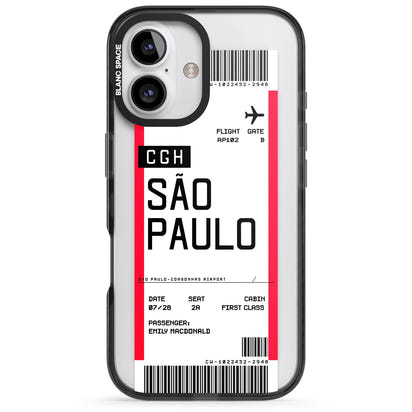 Personalisierte Bordkarte für São Paulo