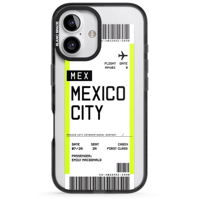 Carte d'embarquement personnalisée pour Mexico