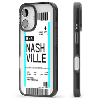 Carte d'embarquement personnalisée pour Nashville