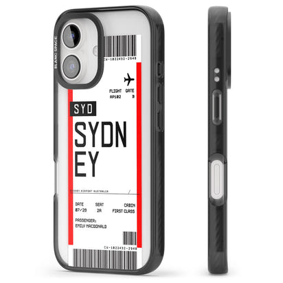 Personalised Sydney Boarding Pass