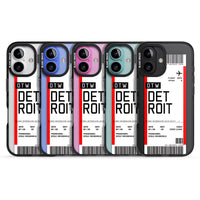 Carte d'embarquement personnalisée pour Détroit