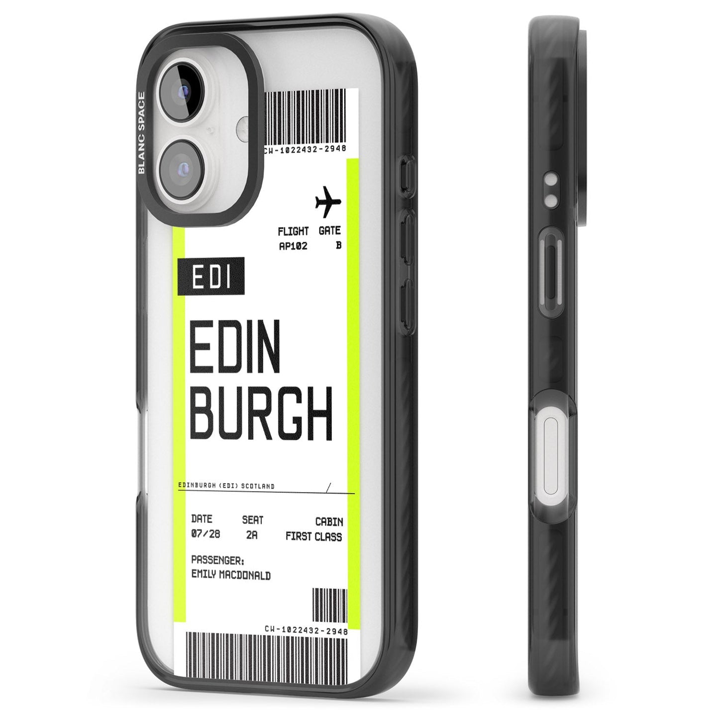 Personalised Edinburgh Boarding Pass