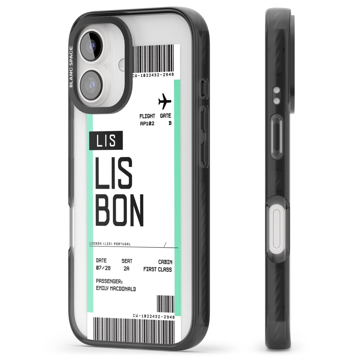 Personalised Lisbon Boarding Pass