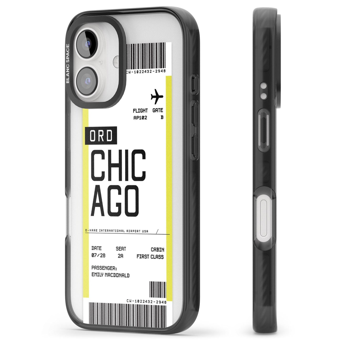 Personalised Chicago Boarding Pass