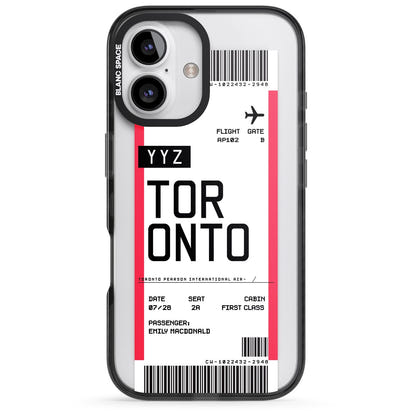 Personalised Toronto Boarding Pass