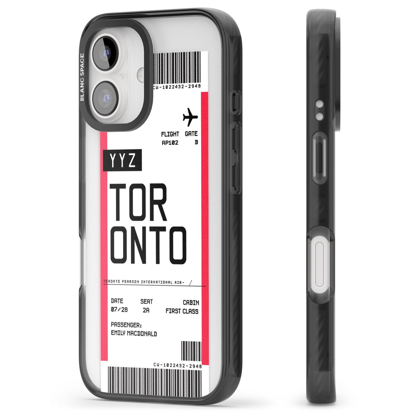 Personalised Toronto Boarding Pass