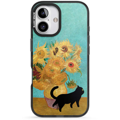 Cat with Van Gogh's Sunflowers