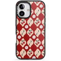 Vintage Cherry Diamond Pattern