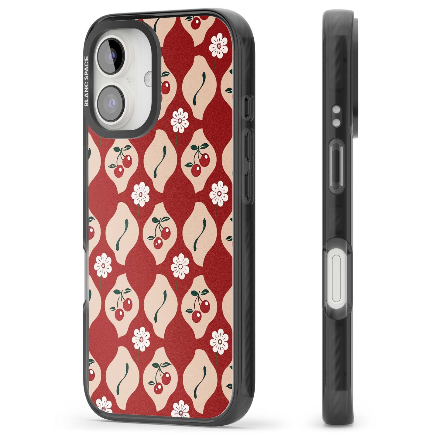 Vintage Cherry Diamond Pattern