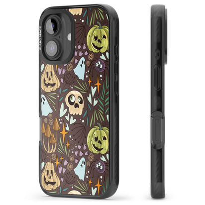 Goblincore Cartoon Halloween Pattern