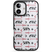 Motif renard et lame