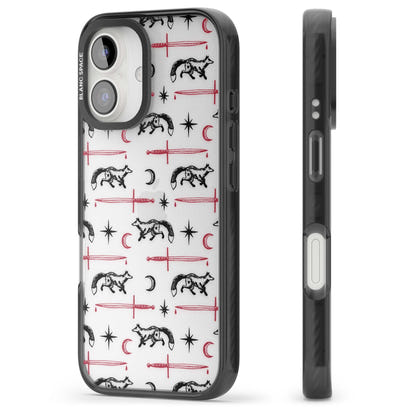 Motif renard et lame