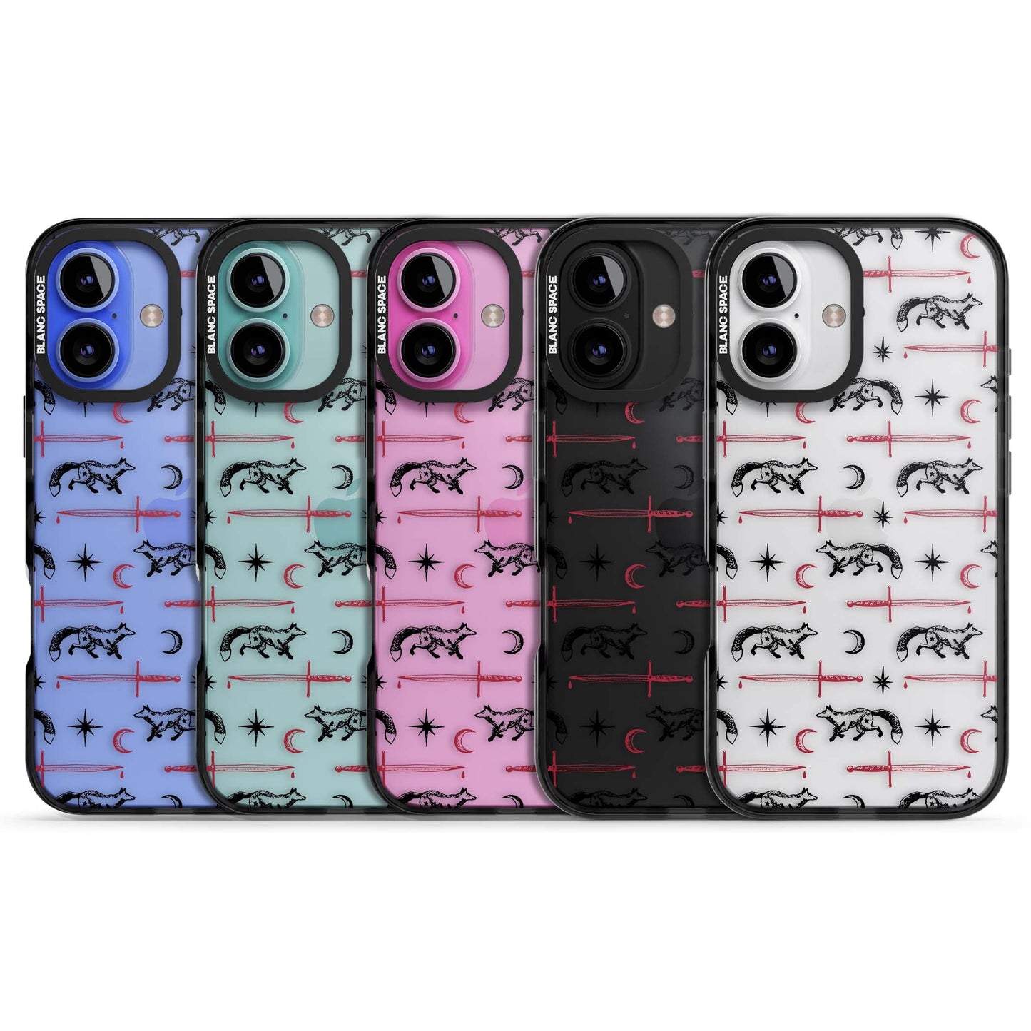 Motif renard et lame