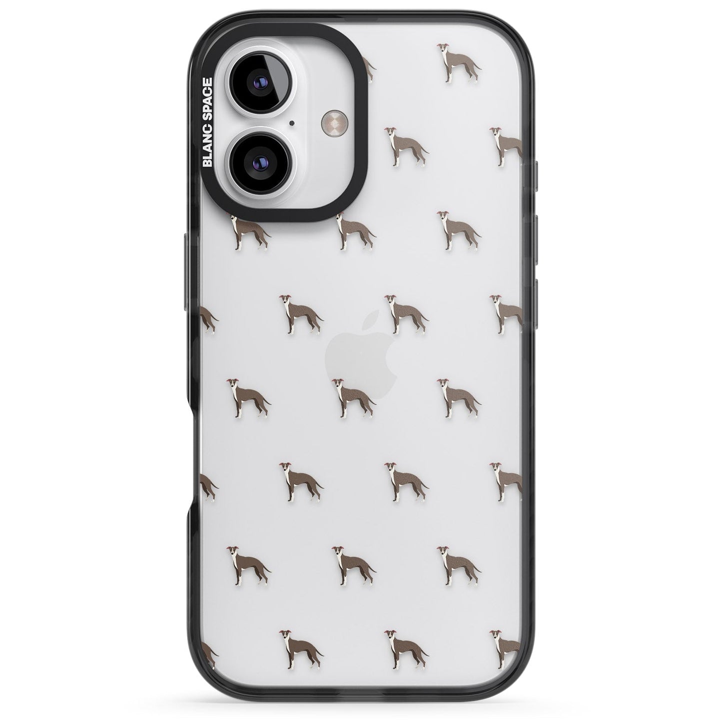 Motif de chien whippet transparent