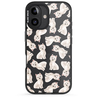 Motif de chien Westie