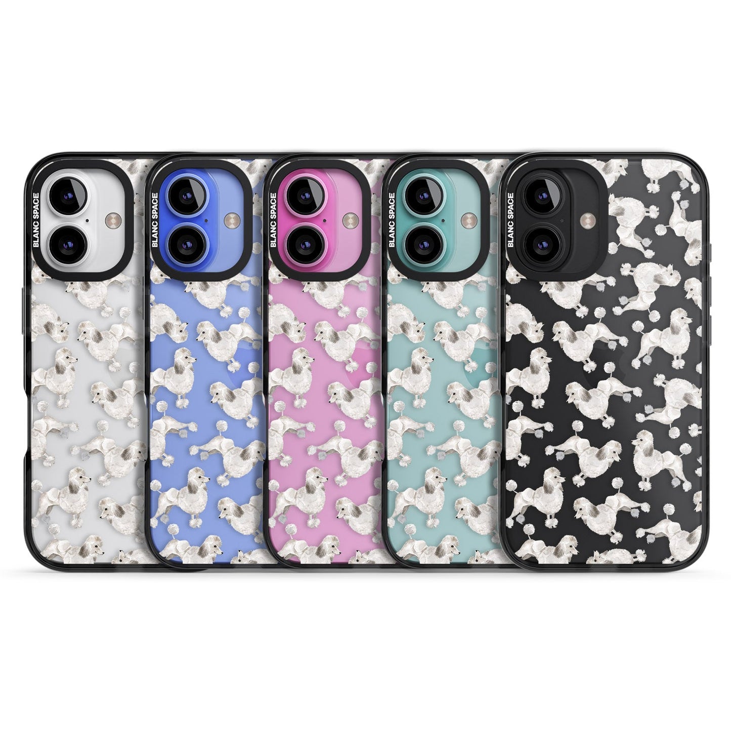 Pudel-Aquarellmuster