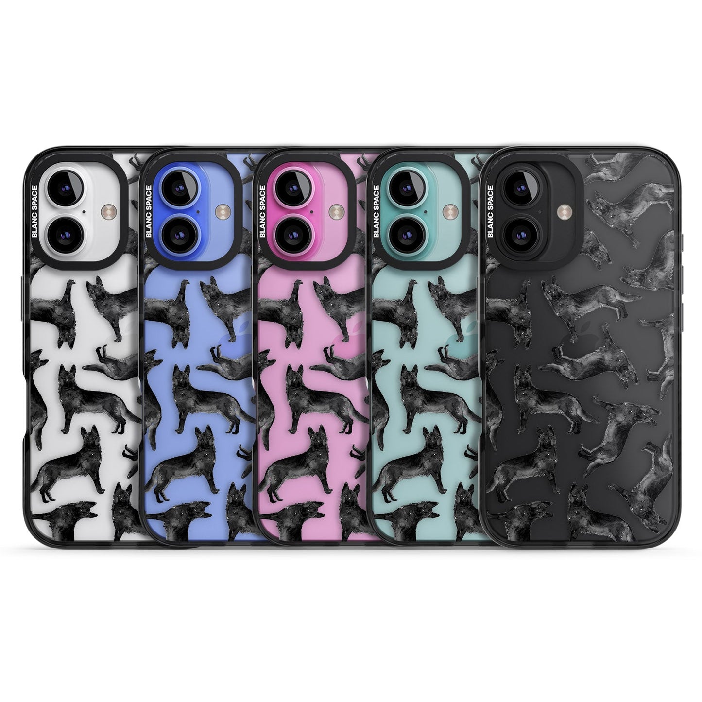 German Shepherd Pattern Black