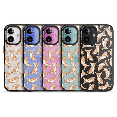 Chihuahua Watercolour Dog Pattern