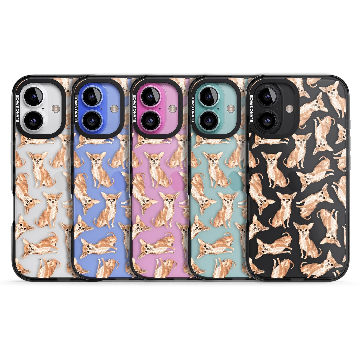 Chihuahua Watercolour Dog Pattern