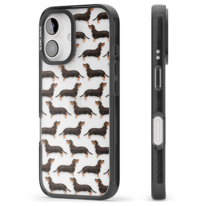Dachshund Pattern Black Tan