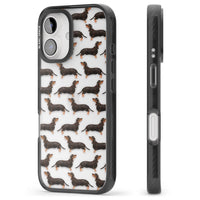 Dachshund Pattern Black Tan