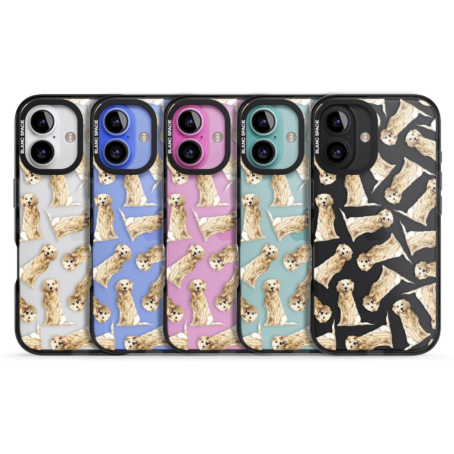 Motif aquarelle de Golden Retriever