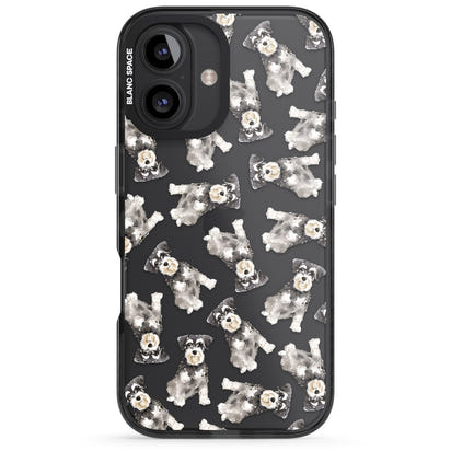 Aquarellzeichnung eines Zwergschnauzers