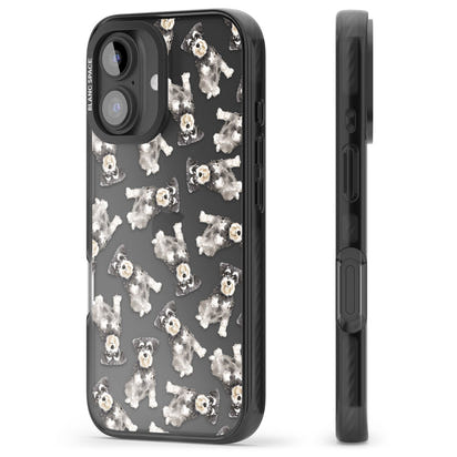 Aquarellzeichnung eines Zwergschnauzers