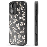 Aquarellzeichnung eines Zwergschnauzers