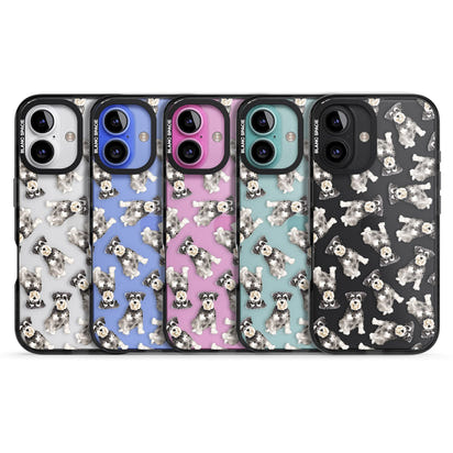 Aquarellzeichnung eines Zwergschnauzers